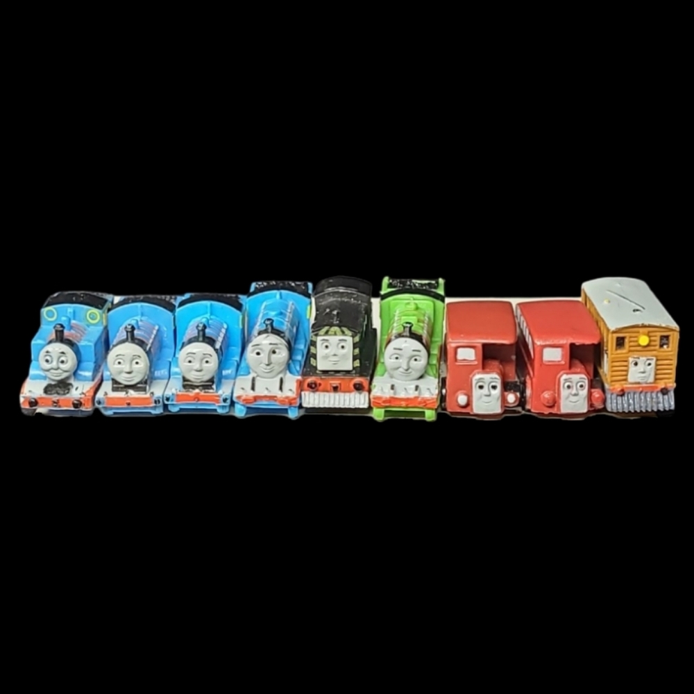 9pc Lot - Thomas The Tank PVC Minis Toy Train Set